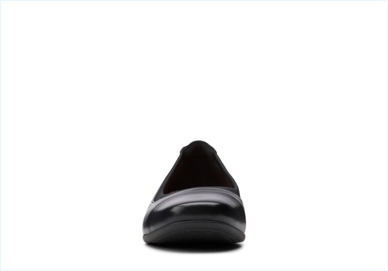  Un Darcey Cap 2 / Black Leather Womens Shoes