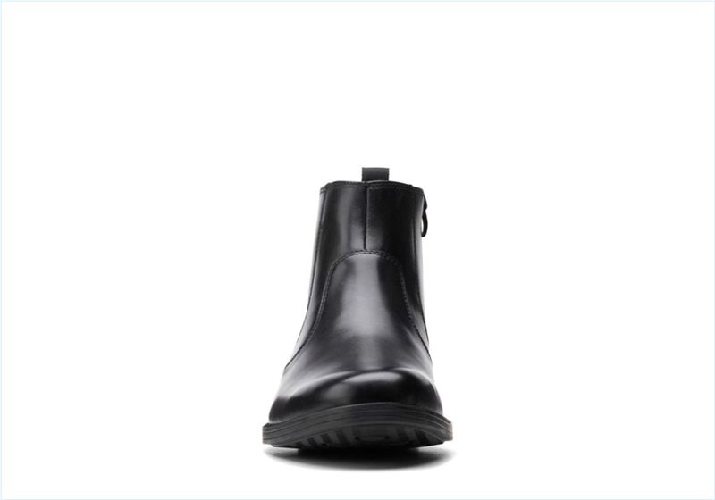  Whiddon Zip / Black Leather Mens Boots