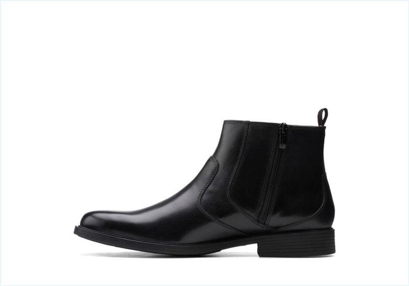  Whiddon Zip / Black Leather Mens Boots