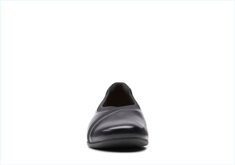  Un DarceyEase2 / Black Leather Womens Shoes