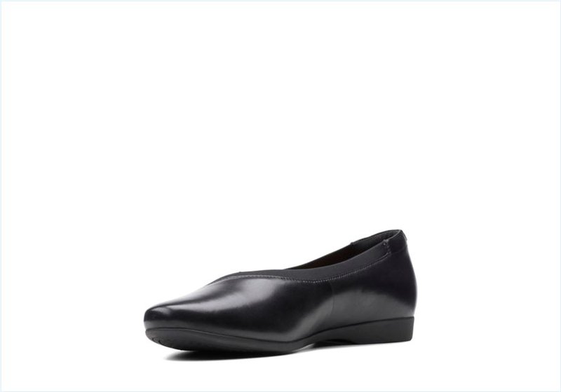  Un DarceyEase2 / Black Leather Womens Shoes