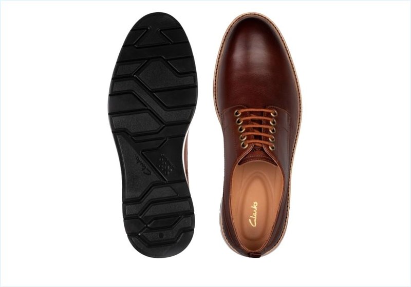  Chantry Walk / Dark Tan Leather Mens Shoes