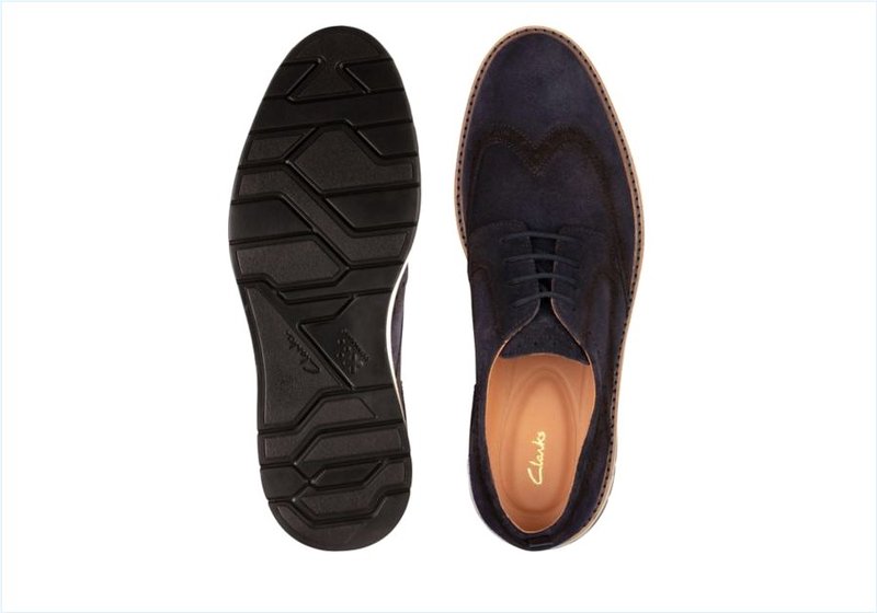  Chantry Wing / Navy Suede Mens Shoes