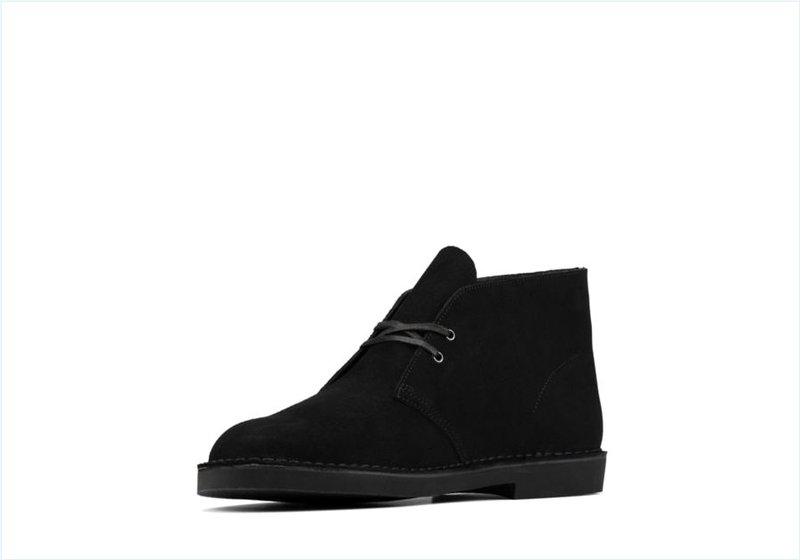  Desert Boot 2 / Black Suede Mens Boots