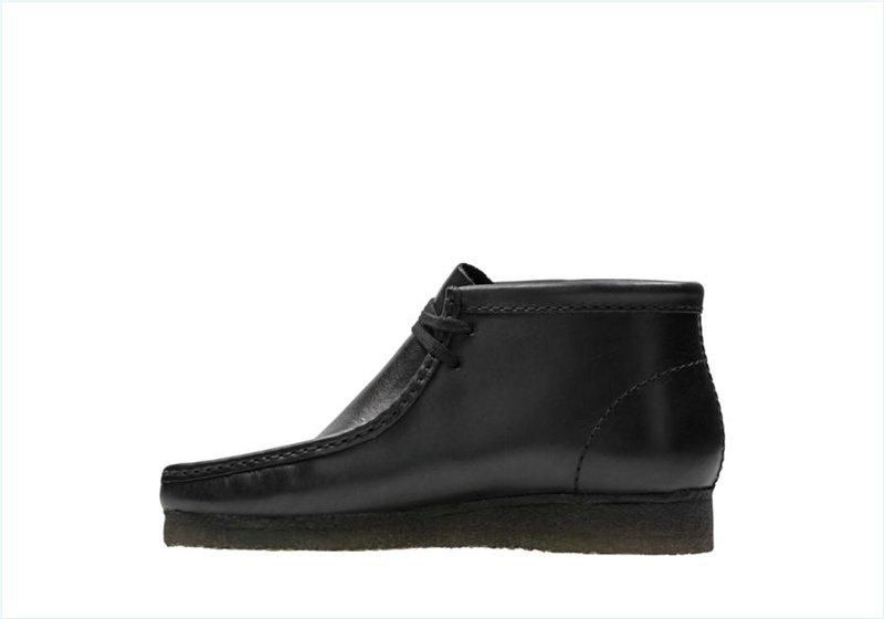  Wallabee Boot / Black Leather Mens Originals Icon Boots