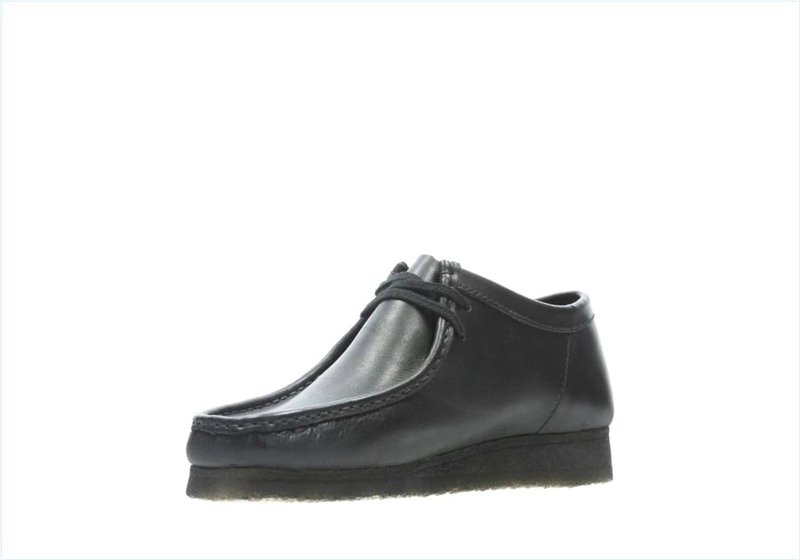  Wallabee / Black Leather Mens Originals Icon Shoes