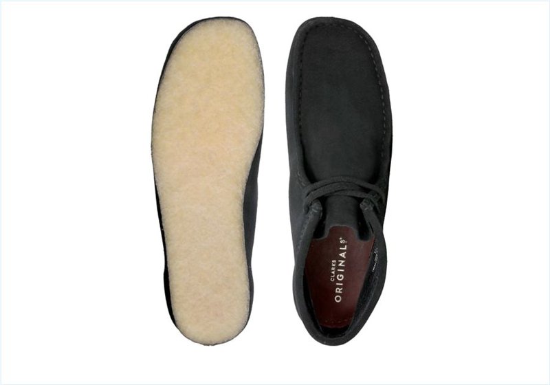  Wallabee Boot / Black Suede Mens Originals Icon Boots