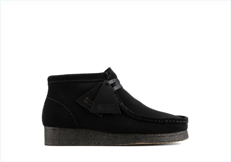  Wallabee Boot / Black Suede Womens Originals Icon Boots