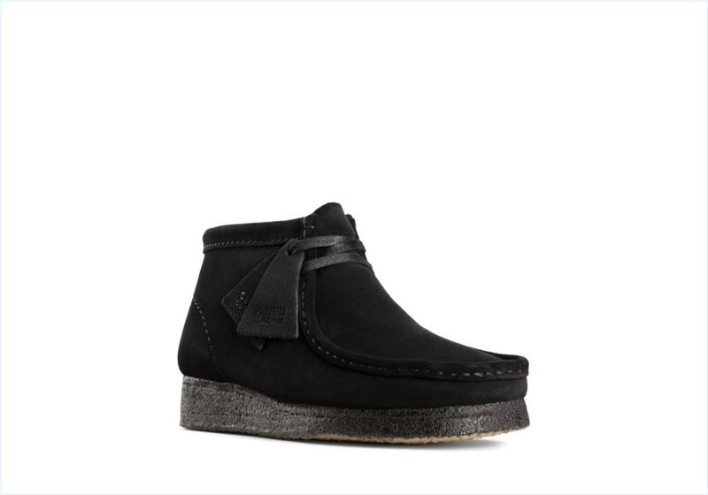  Wallabee Boot / Black Suede Womens Originals Icon Boots