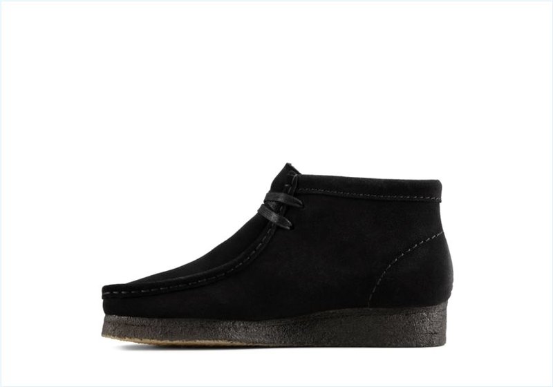  Wallabee Boot / Black Suede Womens Originals Icon Boots