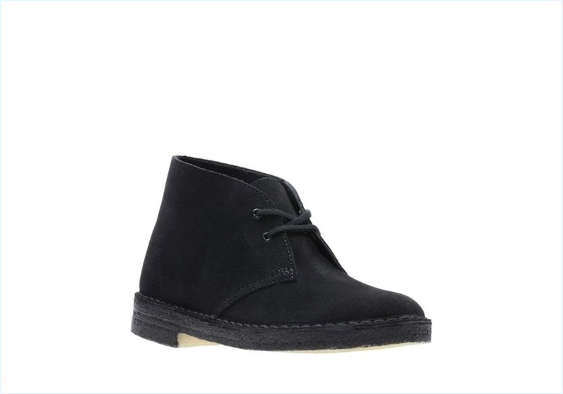  Desert Boot / Black Suede Womens Originals Icon Boots