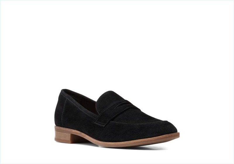  Trish Rose / Black Suede Womens Shoes