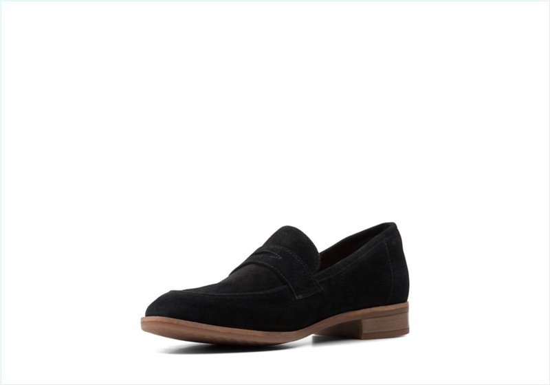  Trish Rose / Black Suede Womens Shoes