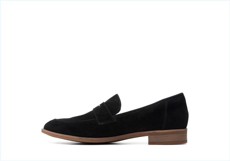  Trish Rose / Black Suede Womens Shoes