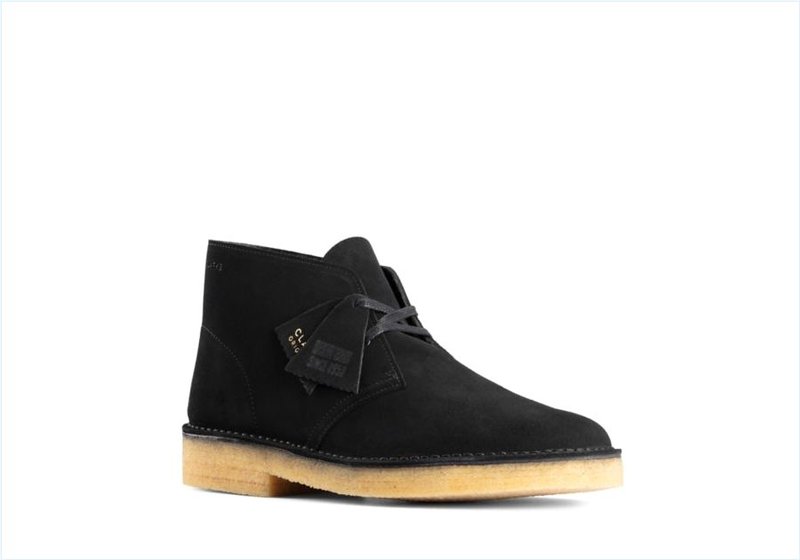  Desert Boot 221 / Black Suede Mens Originals Boots