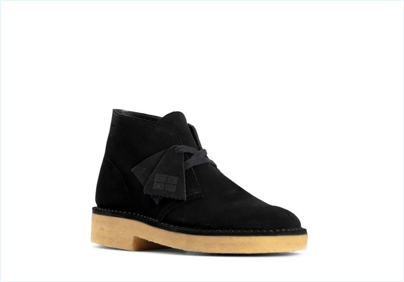  Desert Boot 221 / Black Suede Womens Originals Boots