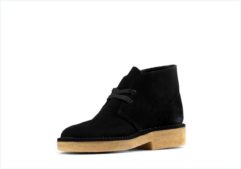  Desert Boot 221 / Black Suede Womens Originals Boots