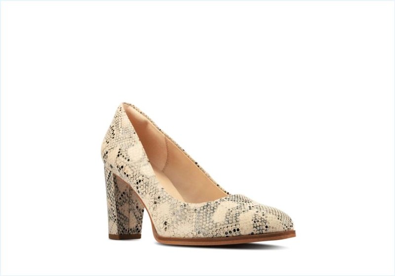  Kaylin Cara 2 / Taupe Snake Womens Shoes