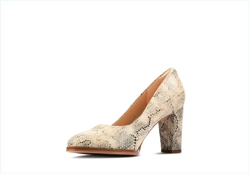  Kaylin Cara 2 / Taupe Snake Womens Shoes