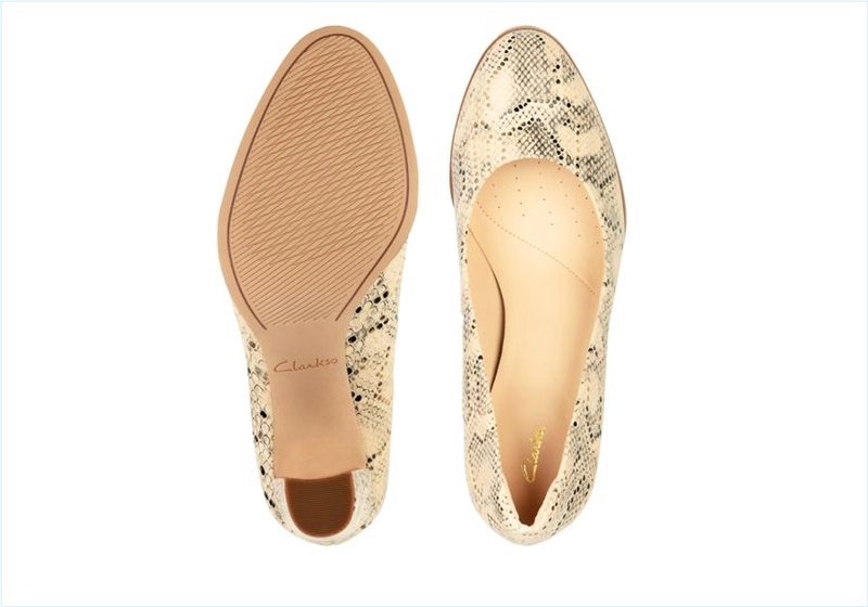  Kaylin Cara 2 / Taupe Snake Womens Shoes