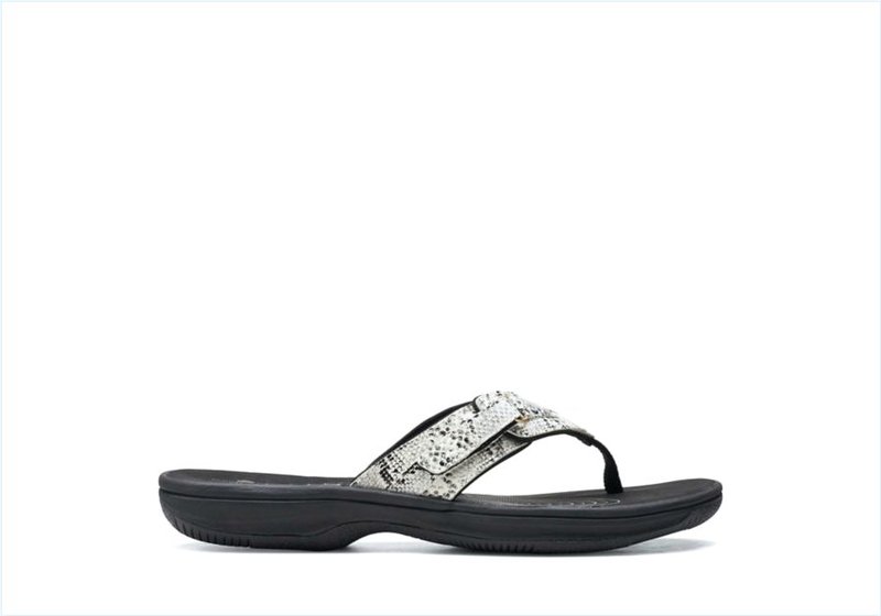  BREEZE SEA / Black Snake Womens Sandals