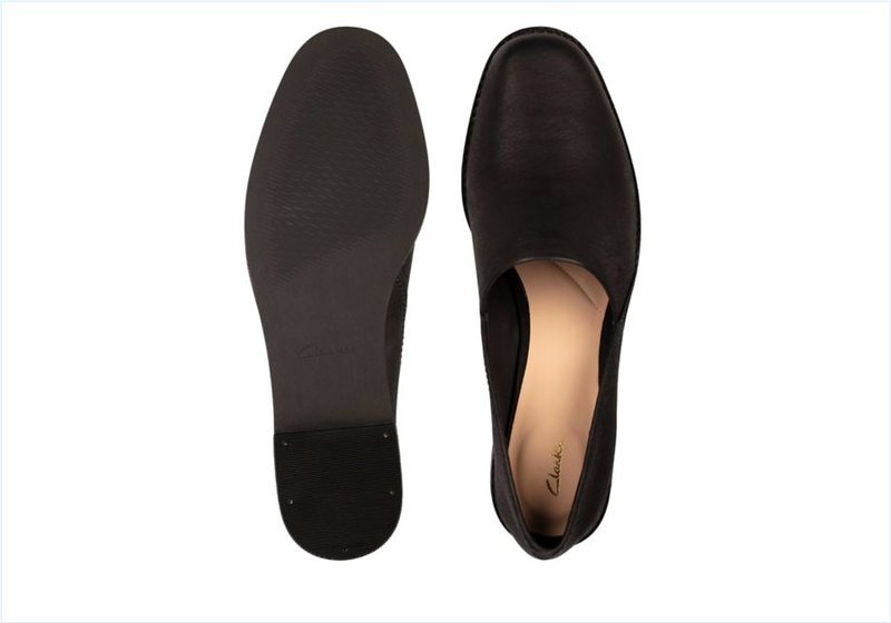  Pure Easy / Black Leather Womens Shoes