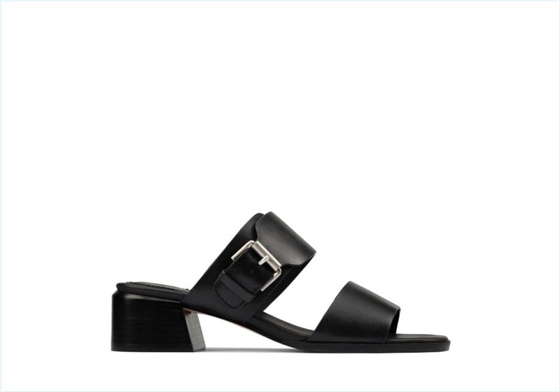  Landra 35 Mule / Black Leather Womens Sandals