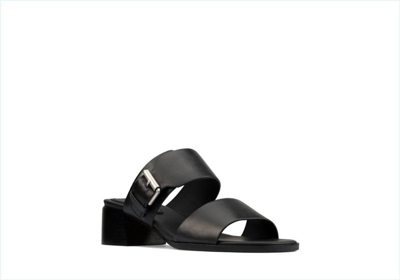  Landra 35 Mule / Black Leather Womens Sandals