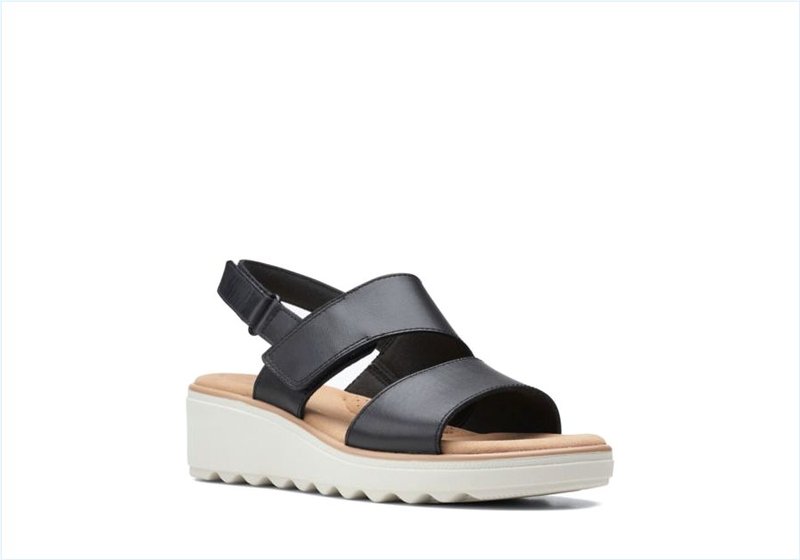  Jillian Pearl / Black Leather Womens Sandals