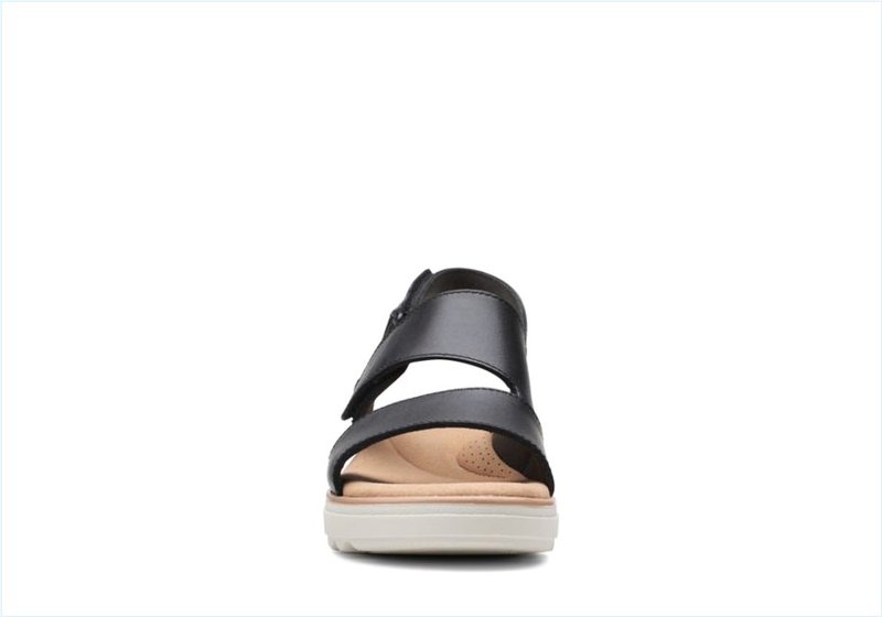  Jillian Pearl / Black Leather Womens Sandals