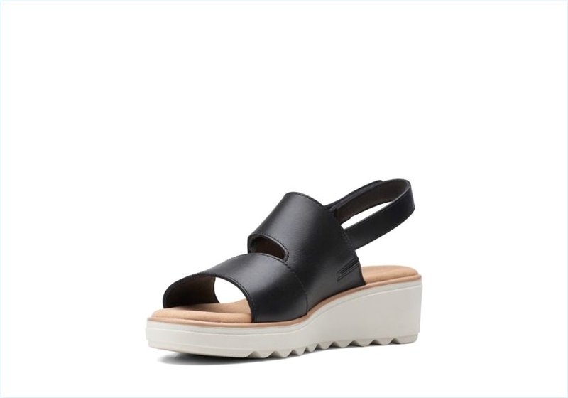  Jillian Pearl / Black Leather Womens Sandals