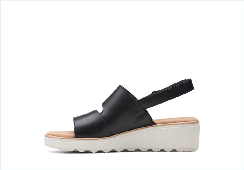  Jillian Pearl / Black Leather Womens Sandals