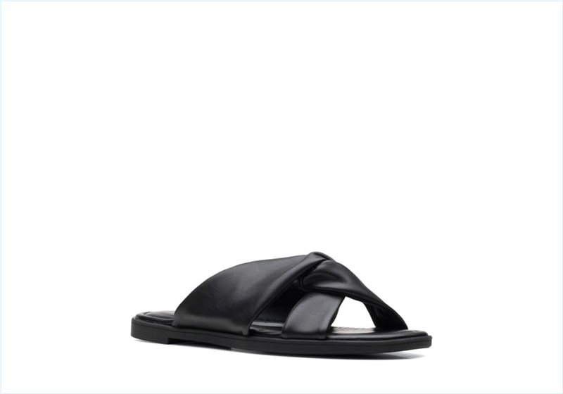  Reyna Twist / Black Synthetic Womens Sandals