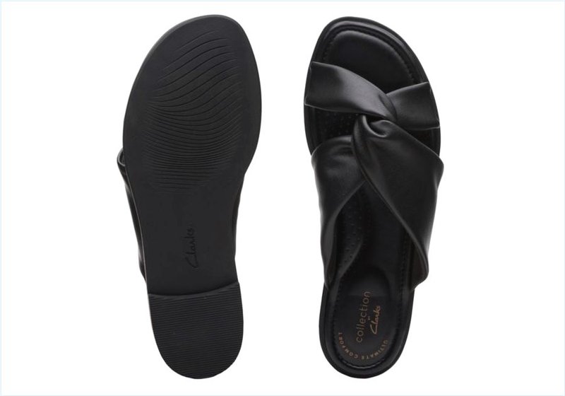  Reyna Twist / Black Synthetic Womens Sandals