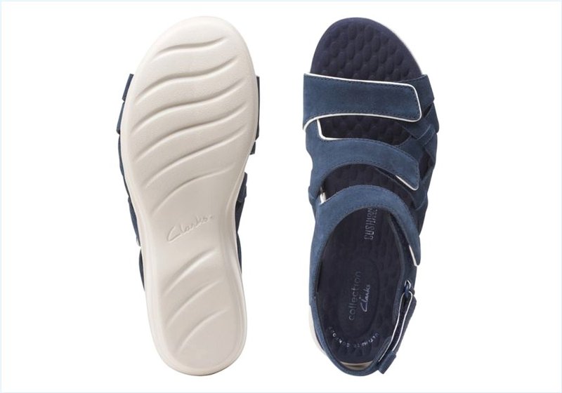  Alexis Band / Navy Womens Sandals