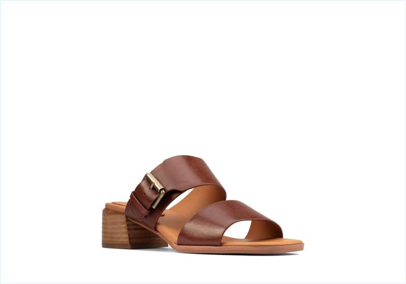  Landra 35 Mule / Dark Tan Leather Womens Sandals