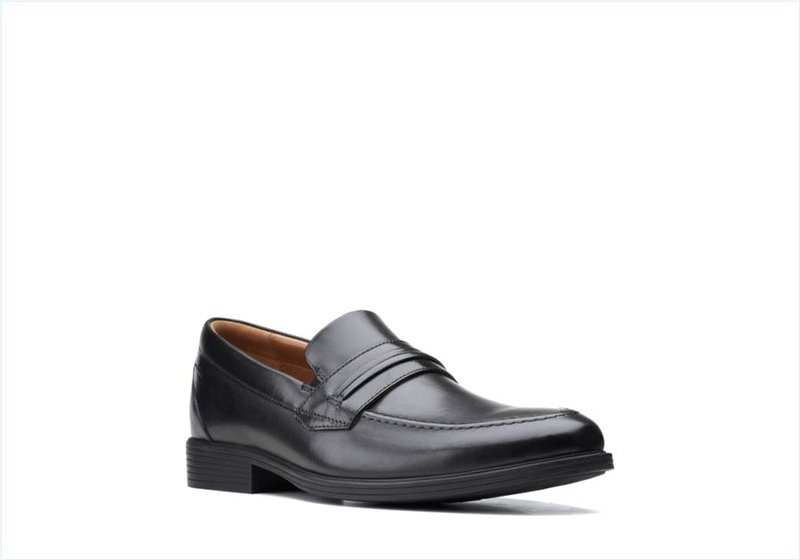  Whiddon Loafer / Black Leather Mens Shoes