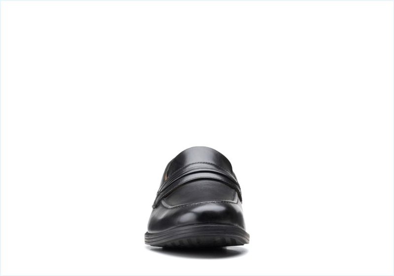  Whiddon Loafer / Black Leather Mens Shoes