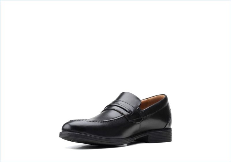  Whiddon Loafer / Black Leather Mens Shoes