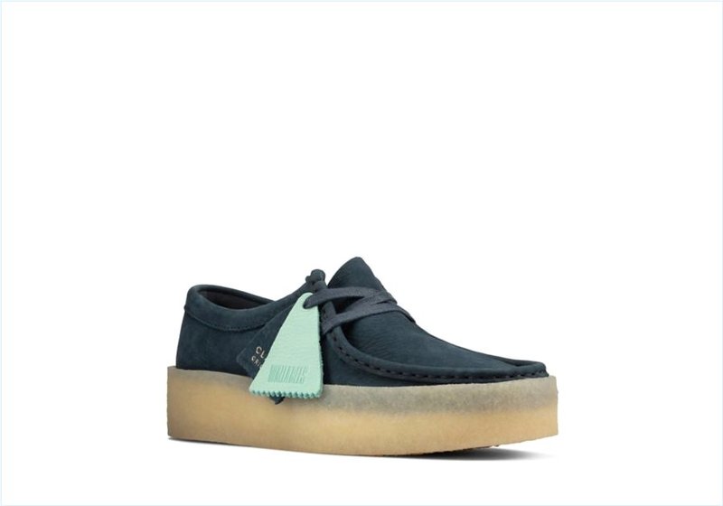  Wallabee Cup / Blue Nubuck Womens Originals Icon Shoes