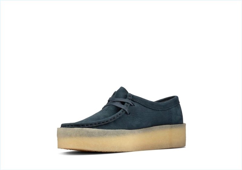  Wallabee Cup / Blue Nubuck Womens Originals Icon Shoes