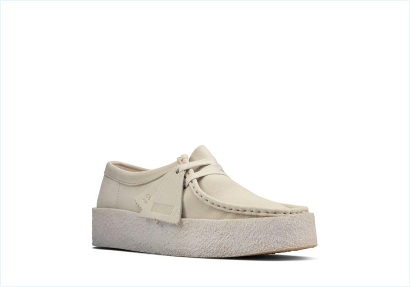  Wallabee Cup / White Nubuck Womens Originals Icon Shoes