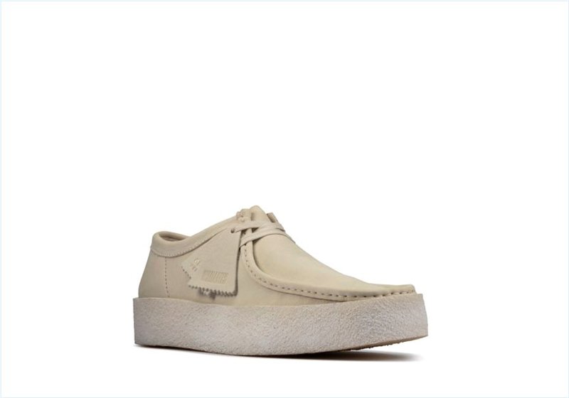  Wallabee Cup / White Nubuck Mens Originals Icon Shoes