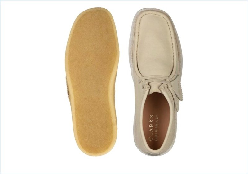  Wallabee Cup / White Nubuck Mens Originals Icon Shoes