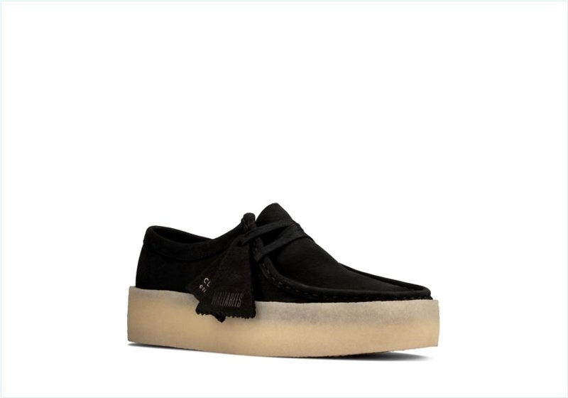  Wallabee Cup / Black Nubuck Womens Originals Icon Shoes