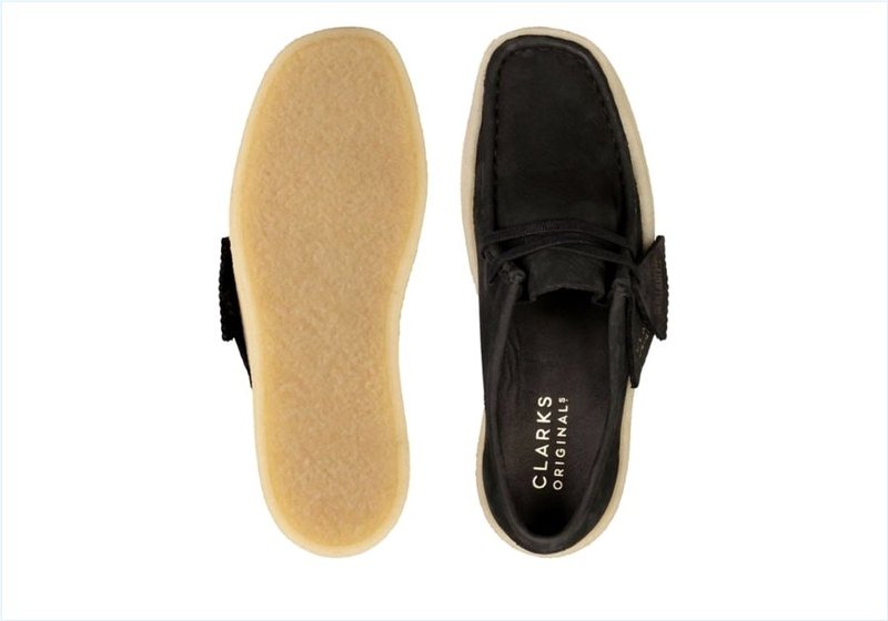  Wallabee Cup / Black Nubuck Womens Originals Icon Shoes