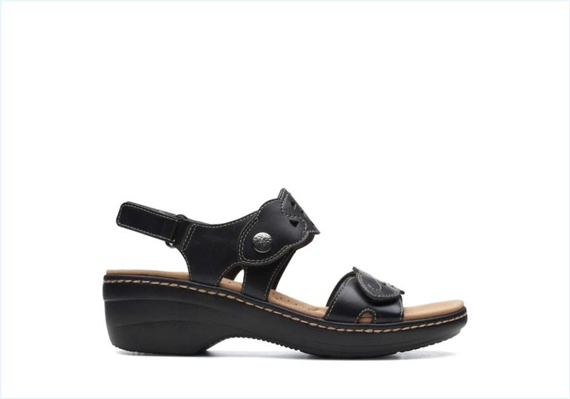  Merliah Dove / Black Leather Womens Sandals