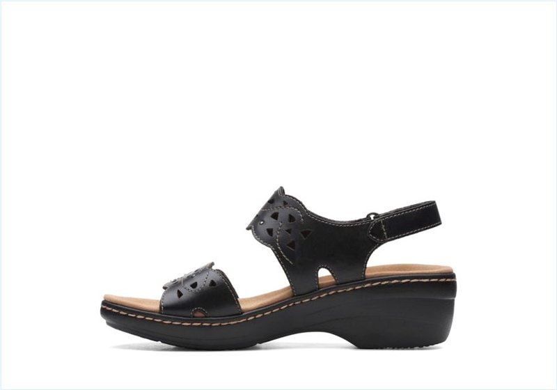  Merliah Dove / Black Leather Womens Sandals