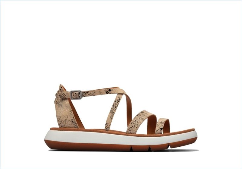  Jemsa Strap / Taupe Snake Womens Sport Sandals