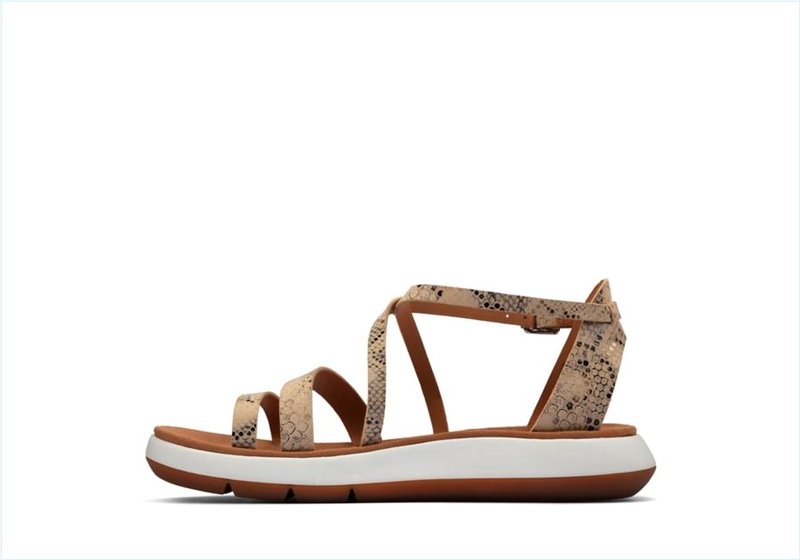  Jemsa Strap / Taupe Snake Womens Sport Sandals